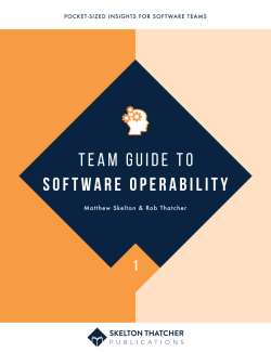 Software Operability - Leanpub thumbnail