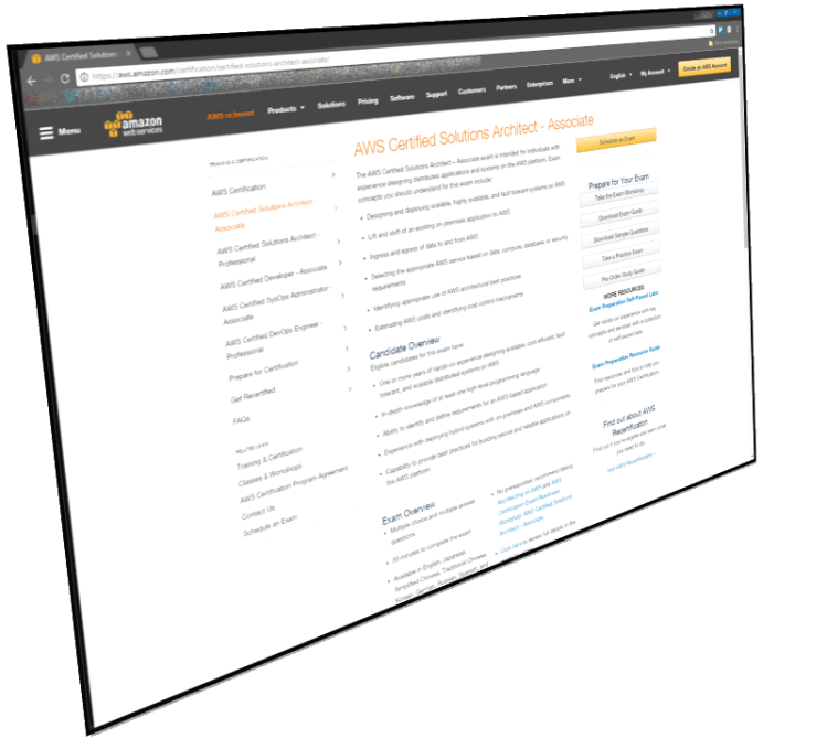 aws solution architect screenshot 3d
